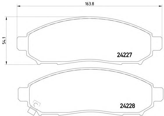 Купити 8DB355012071 HELLA Колодки гальмівні передні, дискові
