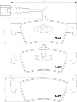 Купити 8DB355013841 HELLA Задні колодки
