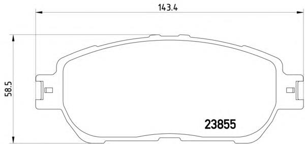 Купити 8DB355014441 HELLA Колодки гальмівні передні, дискові