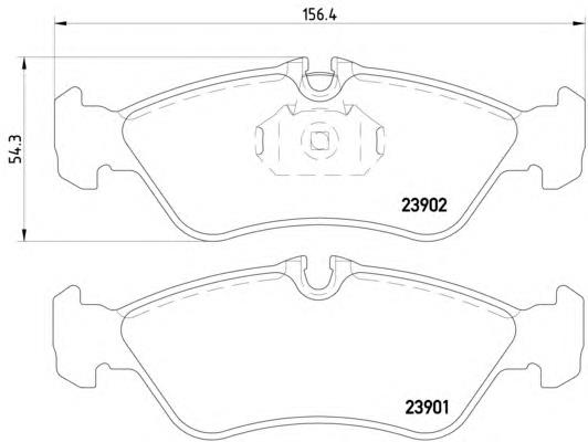 Задні гальмівні колодки 8DB355014401 HELLA