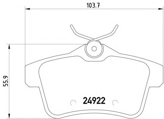 Купити 8DB355014531 HELLA Задні колодки