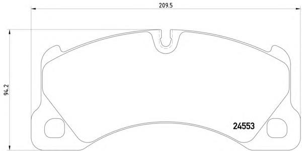 Купити 8DB355014151 HELLA Колодки гальмівні передні, дискові