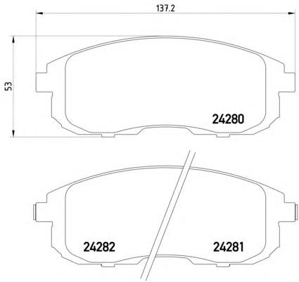 Купити 8DB355012901 HELLA Колодки гальмівні передні, дискові