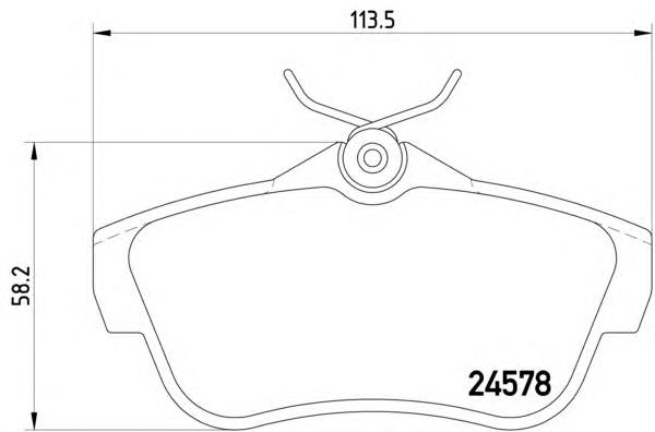 Купити 8DB355013421 HELLA Задні колодки