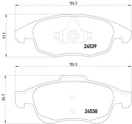 Купити 8DB355013341 HELLA Колодки гальмівні передні, дискові