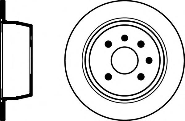 Диск гальмівний задній 8DD355102731 HELLA