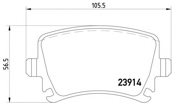 Задні гальмівні колодки 8DB355010601 HELLA