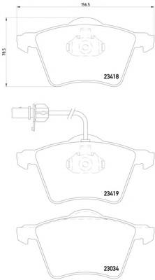 Купити 8DB355010631 HELLA Колодки гальмівні передні, дискові