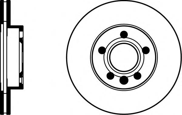 Гальмівні диски передні 8DD355105591 HELLA