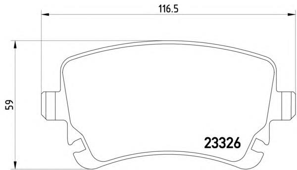 Купити 8DB355010971 HELLA Задні колодки