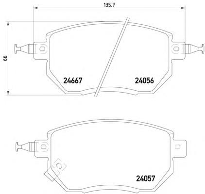 Купити 8DB355011101 HELLA Колодки гальмівні передні, дискові