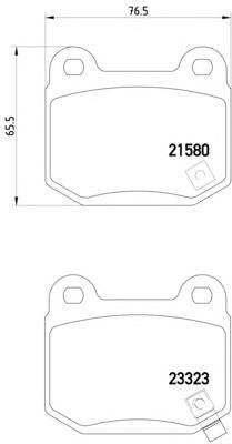 Колодки гальмові задні, дискові 8DB355010691 HELLA