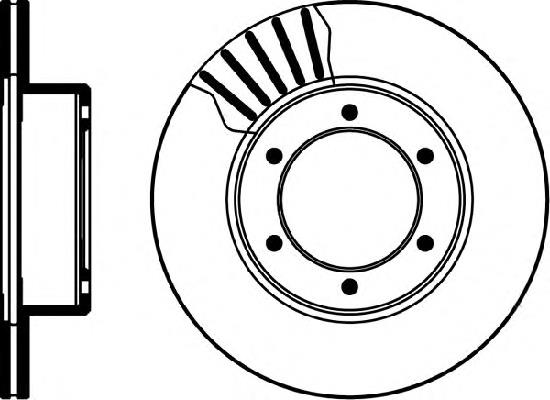 Диск гальмівний передній 8DD355104761 HELLA