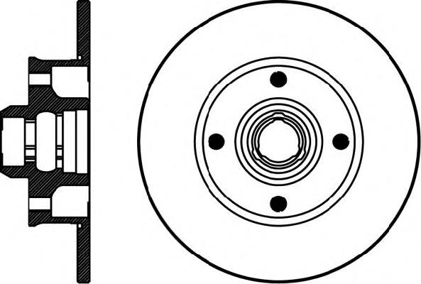 Купити 8DD355101661 HELLA Диск заднього гальма