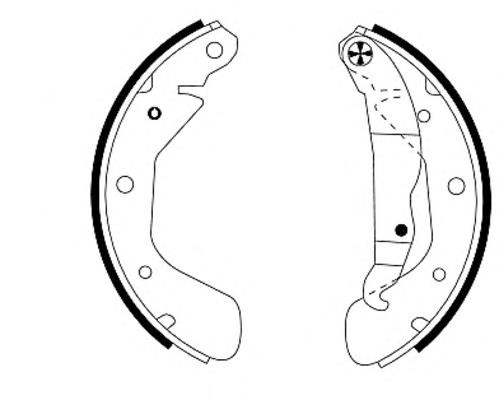 Колодки гальмові задні, барабанні HELLA 8DB355001291 ціна, від 16.66 USD