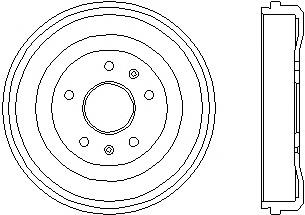 Барабан гальмівний задній 8DT355300901 HELLA