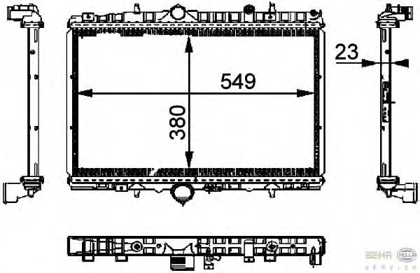 Радіатор охолодження HELLA 8MK376714391