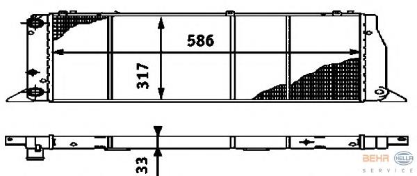 Радіатор охолодження HELLA 8MK376714571
