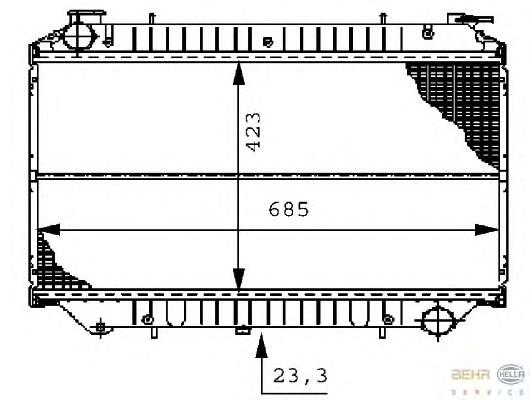 Радіатор основний Polcar 2750085 ціна, від 44.30 USD