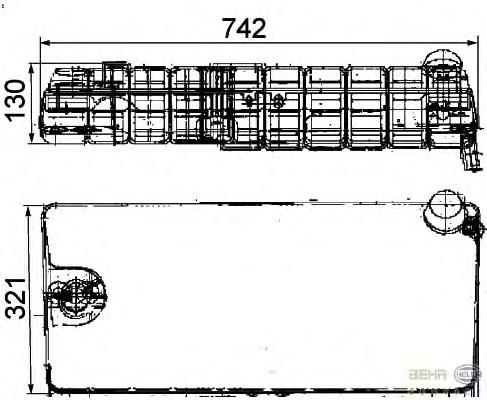 Бачок розширювальний HELLA 8MA376705251