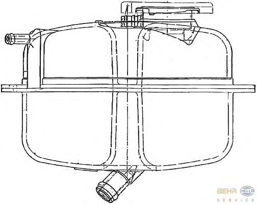 Купити A1075000149 Mercedes Водяний бачок системи охолодження