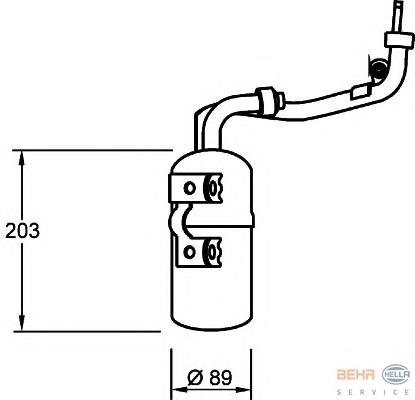 Купити 8FT351335061 HELLA Ресивер-осушувач кондиціонера