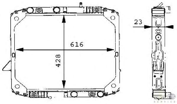 Радіатор охолодження HELLA 8MK376709701
