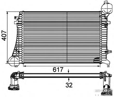 Інтеркулер 8ML376746131 HELLA