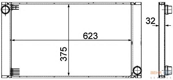 Купити 8MK376753581 HELLA Радіатор двигуна