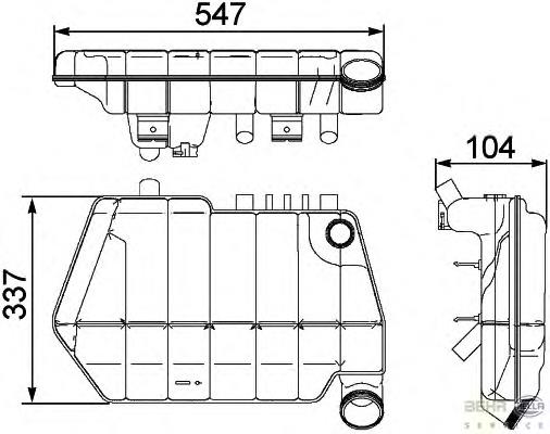 Бачок розширювальний HELLA 8MA376731631