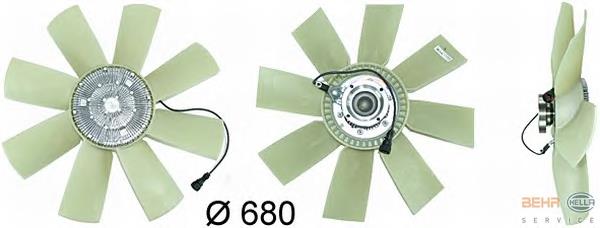 Купити 8MV376731471 HELLA Муфта вязкостная системи охолодження