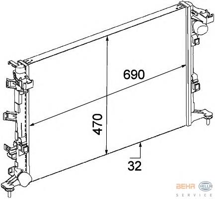 214100007R Renault (RVI) Радіатор охолодження двигуна