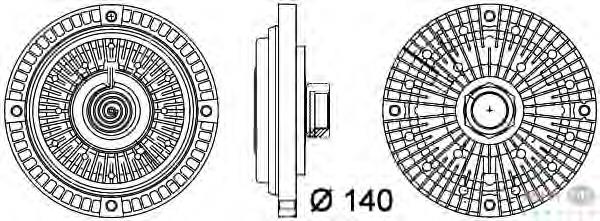 8MV376757321 HELLA Гідромуфта приводу вентилятора
