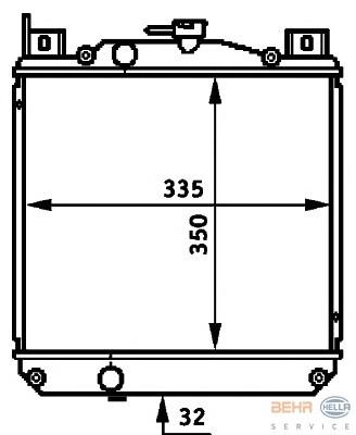 Радіатор 8MK376720731 HELLA