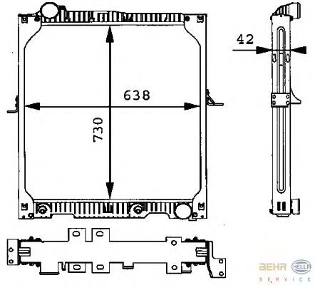 Радіатор 8MK376721141 HELLA