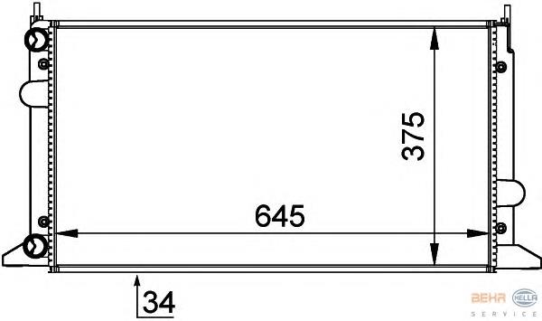 Радіатор 8MK376720481 HELLA