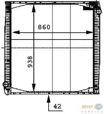 Радіатор 8MK376721621 HELLA