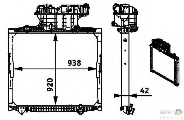 Радіатор 8MK376721681 HELLA