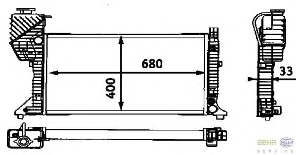 Радіатор 8MK376721201 HELLA