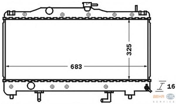 Радіатор 8MK376726561 HELLA