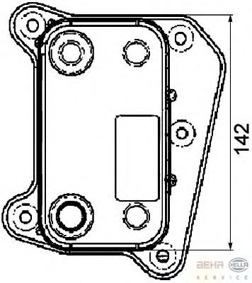 Радіатор масляний HELLA 8MO376726091 ціна, від 36.21 USD