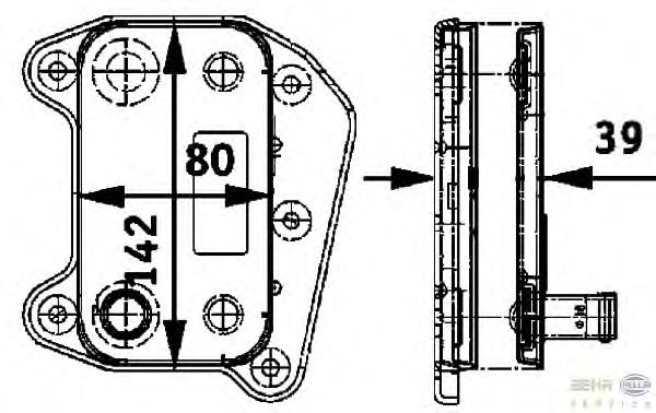 Купити 8MO376726321 HELLA Радіатор масляний