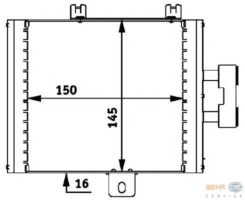 Купити 8MO376726271 HELLA Радіатор масляний
