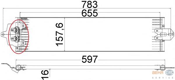 Радіатор охолодження, АКПП HELLA 8MO376726291