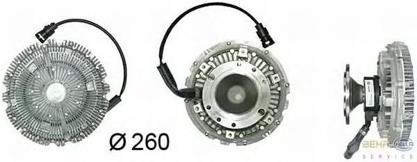 Купити 8MV376730051 HELLA Муфта вязкостная системи охолодження