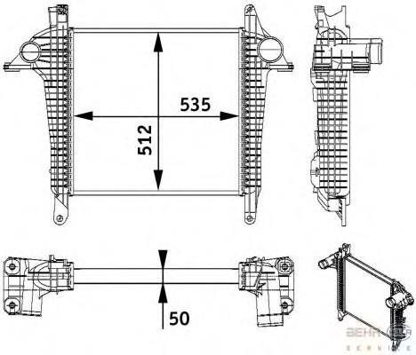 Система охолодження наддувочного повітря HELLA 8ML376728701 ціна, від 460.49 USD