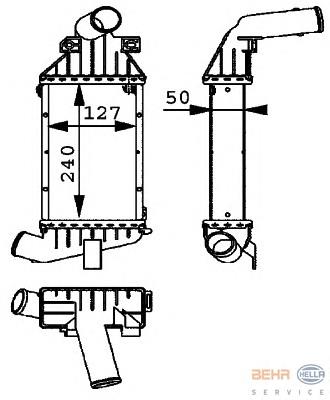 Купити RI96863 Signeda Радіатор интеркуллера