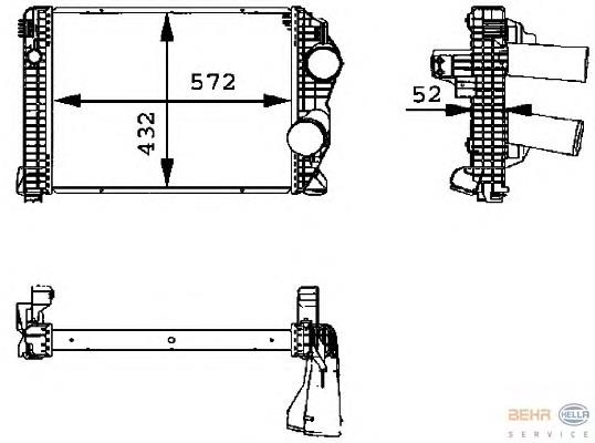 Система охолодження наддувочного повітря HELLA 8ML376723791 ціна, від 314.96 USD