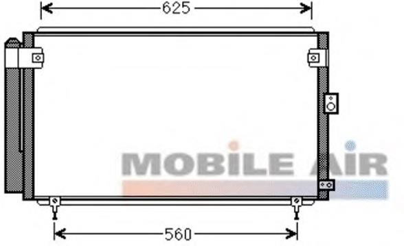 Радіатор охолодження кондиціонера Thermotec KTT110514