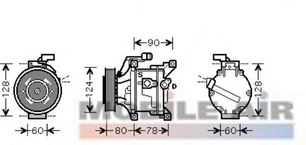 Купити KTT090502 Thermotec Компресор кліматичної установки